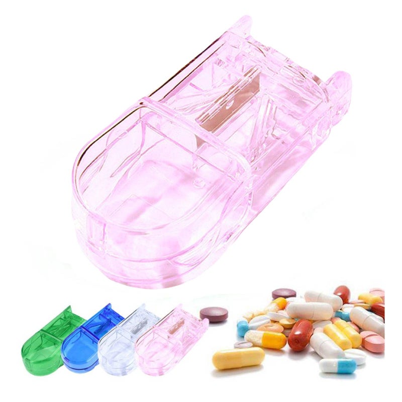 Pill Cutter,Pill Cutter Splitter for Small And Tiny Pills,Portable Travel Multiple Pill Cutters for Small Or Large Pills in Half,Clean And Tidy,Pill Cutter/separator for Cutting Pills,Vitamins - Image 1